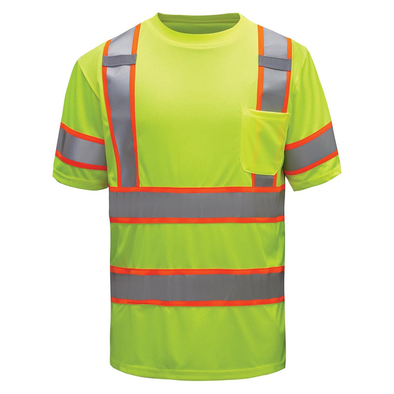 Lime GSS Safety ANSI 3 Two Tone Hi-Vis Short Sleeve T-Shirt