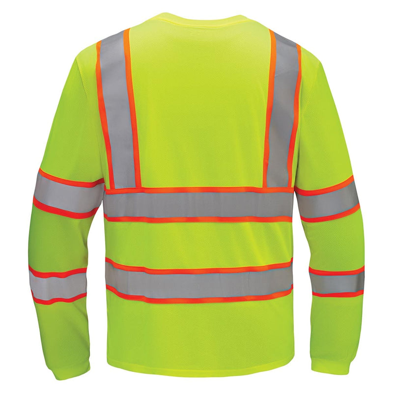 GSS Safety ANSI 3 Two Tone Long Sleeve Hi-Vis T-Shirt