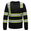 Black GSS Safety Enhanced Visibility Two Tone Long Sleeve T-Shirt