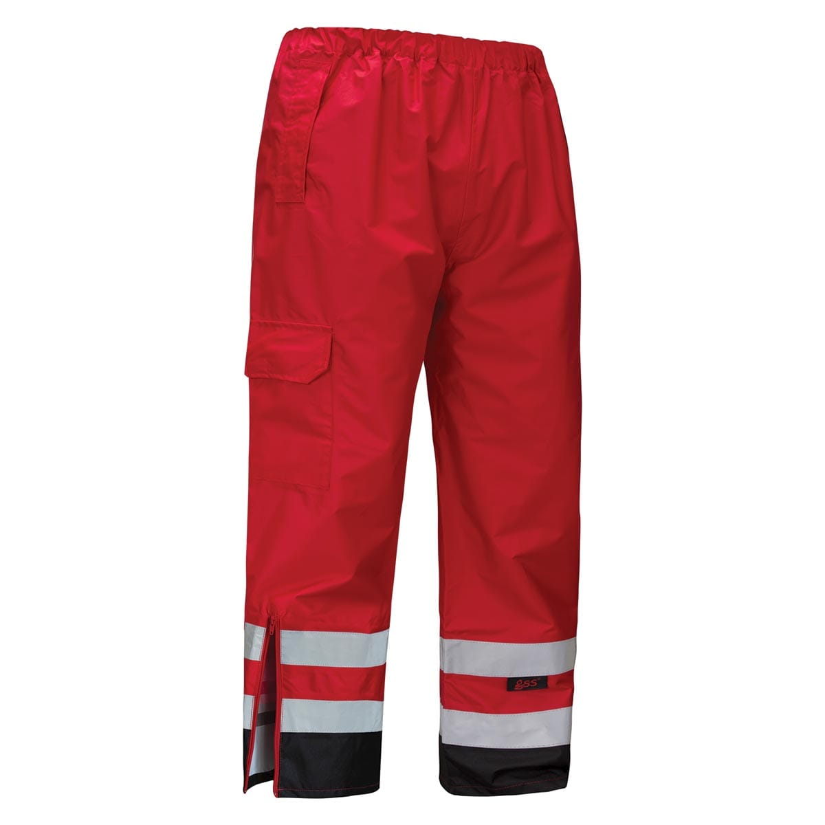 GSS Safety Non-ANSI Multi Color Enhanced Visibility Premium Rain Pants w/Black Bottom