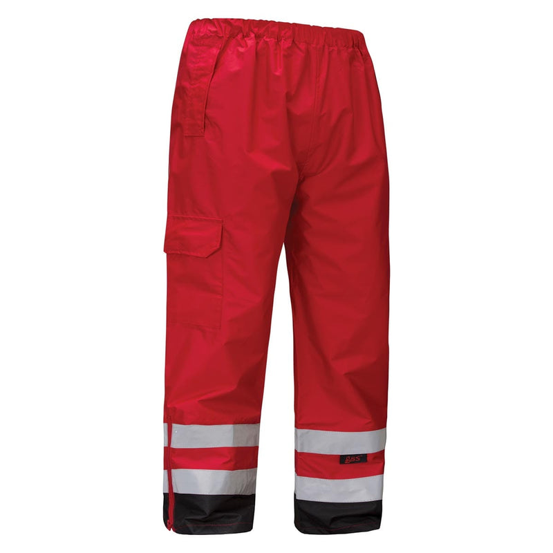 GSS Safety Non-ANSI Multi Color Enhanced Visibility Premium Rain Pants w/Black Bottom