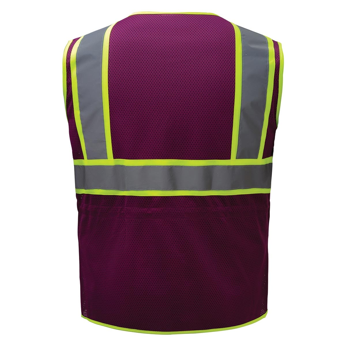 GSS Safety Women's Non-ANSI Two-Tone Zip Enhanced Visibility Vest w/Lime Contrasting
