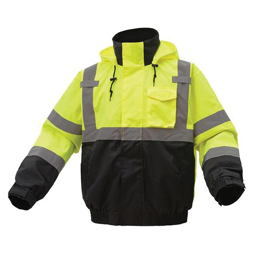 GSS Safety ANSI 3 3-IN-1 Waterproof Hi-Vis Bomber Jacket with