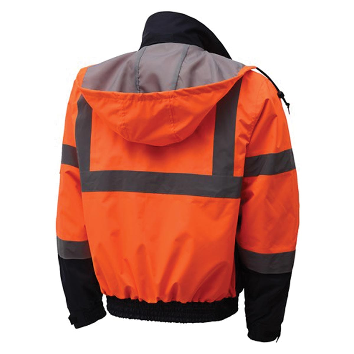 Orange GSS Safety ANSI 3 3-IN-1 Waterproof Hi-Vis Bomber Jacket w/ Removable Fleece