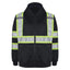 GSS Safety Non-ANSI Black Zip-Front High Visibility Sweatshirt
