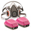 3M Half Mask Respirator Kit with OV/P100 Filter Cartridges - Small