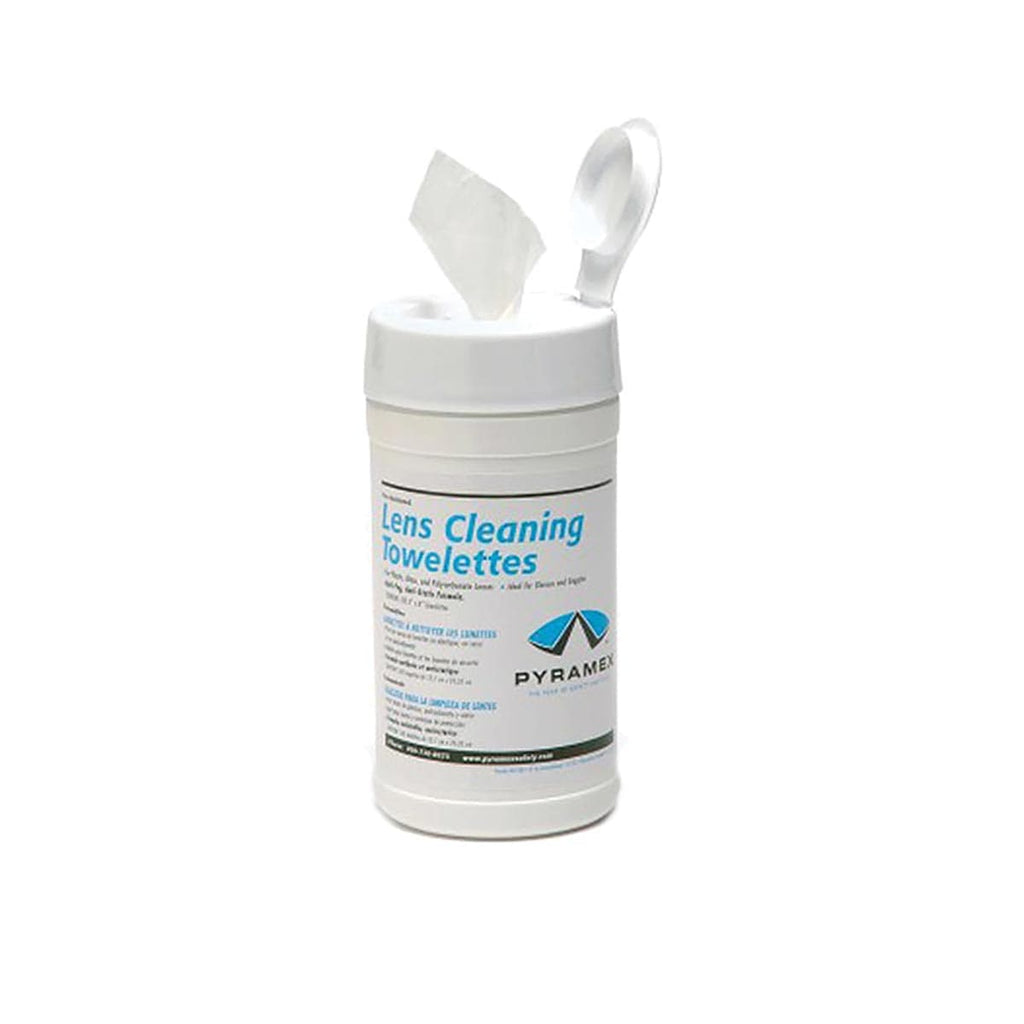 Pyramex Lens Cleaner Canister of 100 Towelettes Gemplers
