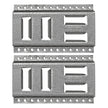 Snap-Loc Fast-Track E-Track USA Galvanized Steel Horizontal / Vertical 2 PK