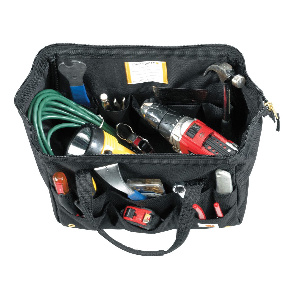 Open Black Carhartt 14" Tool Bag