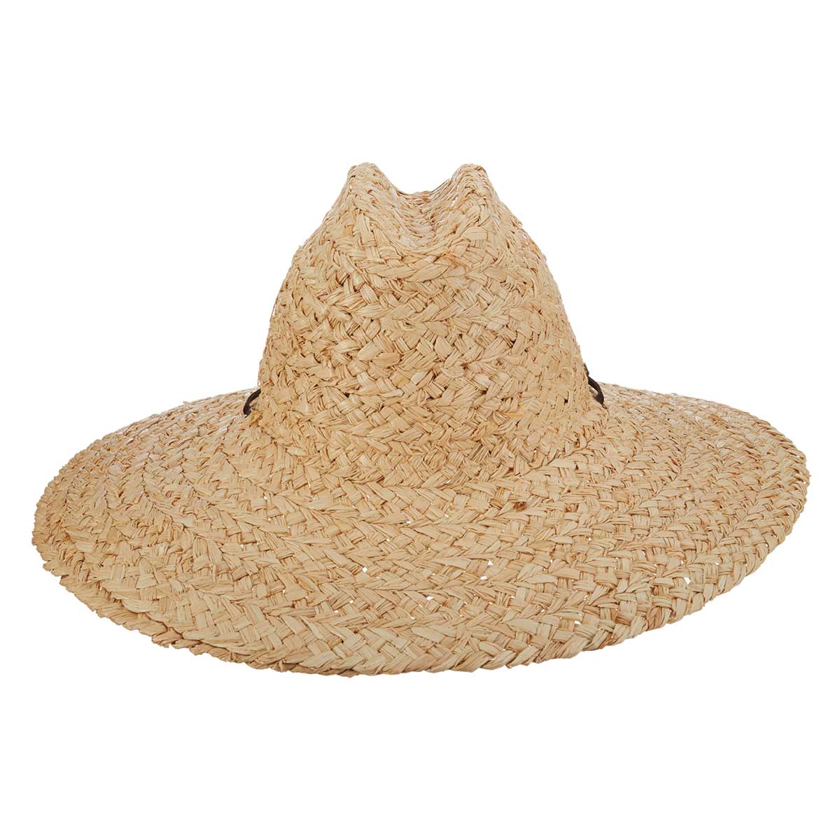 Rough Braid Raffia Lifeguard Hat with 5" Brim