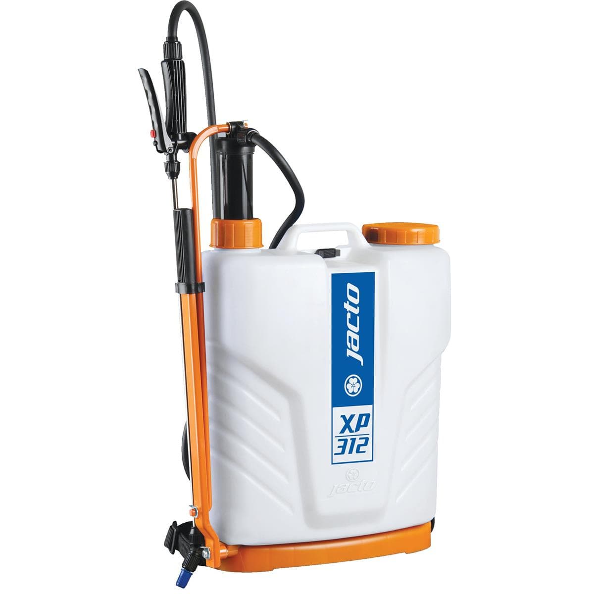 White/Orange Jacto XP Series Backpack Sprayer