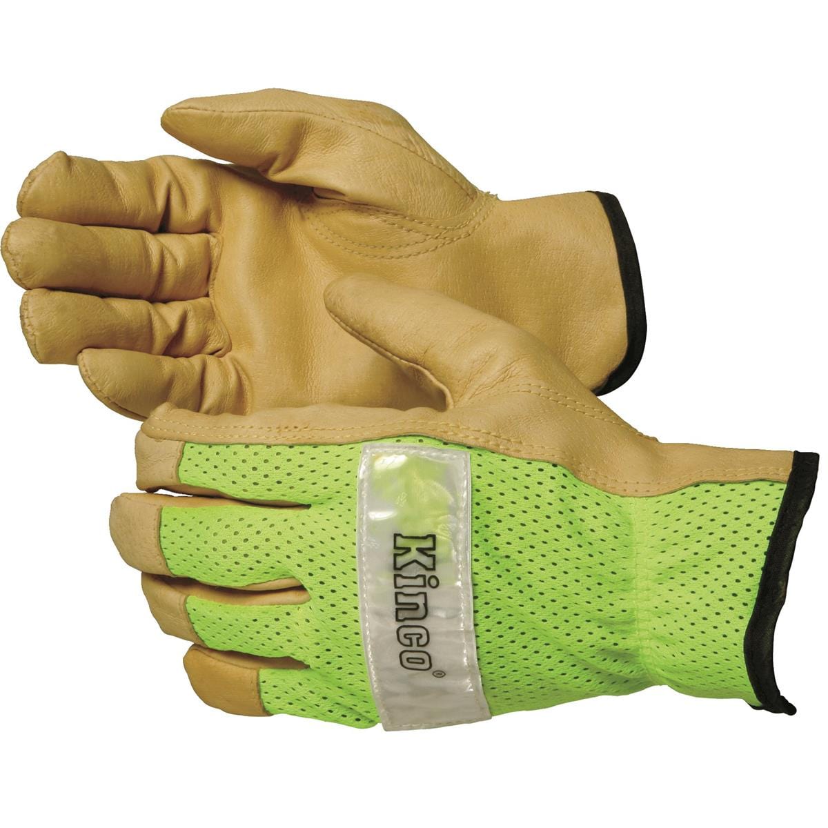 Pigskin Gloves with Mesh Back