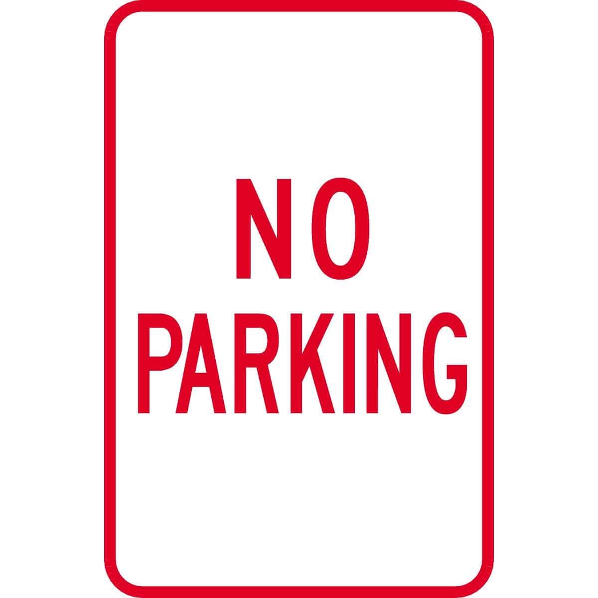 LYLE 18" x 12" Aluminum Traffic Sign - "No Parking"