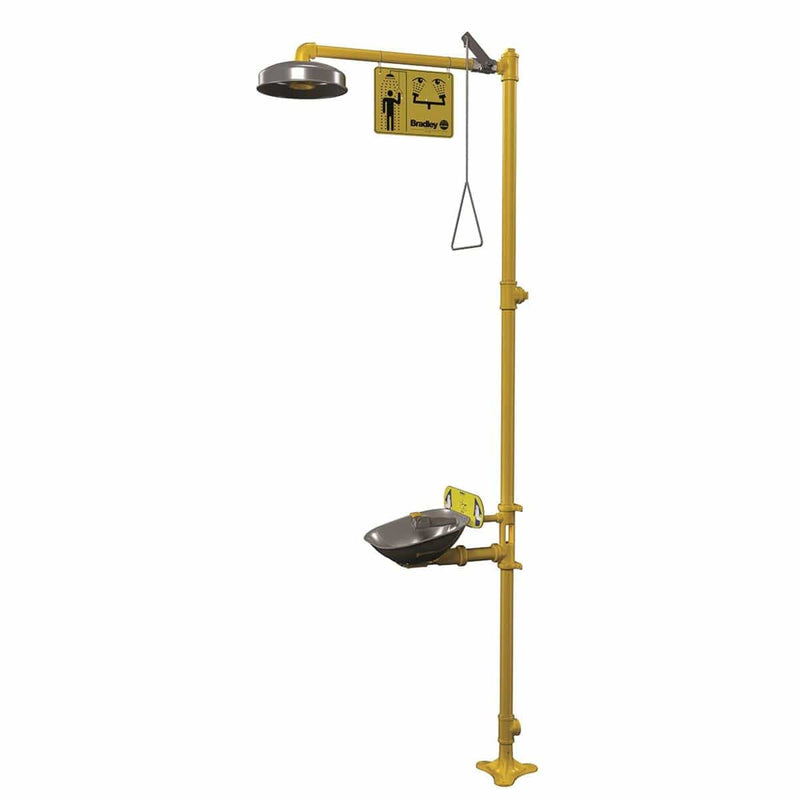 BRADLEY Halo® Combination Eyewash And Drench Shower