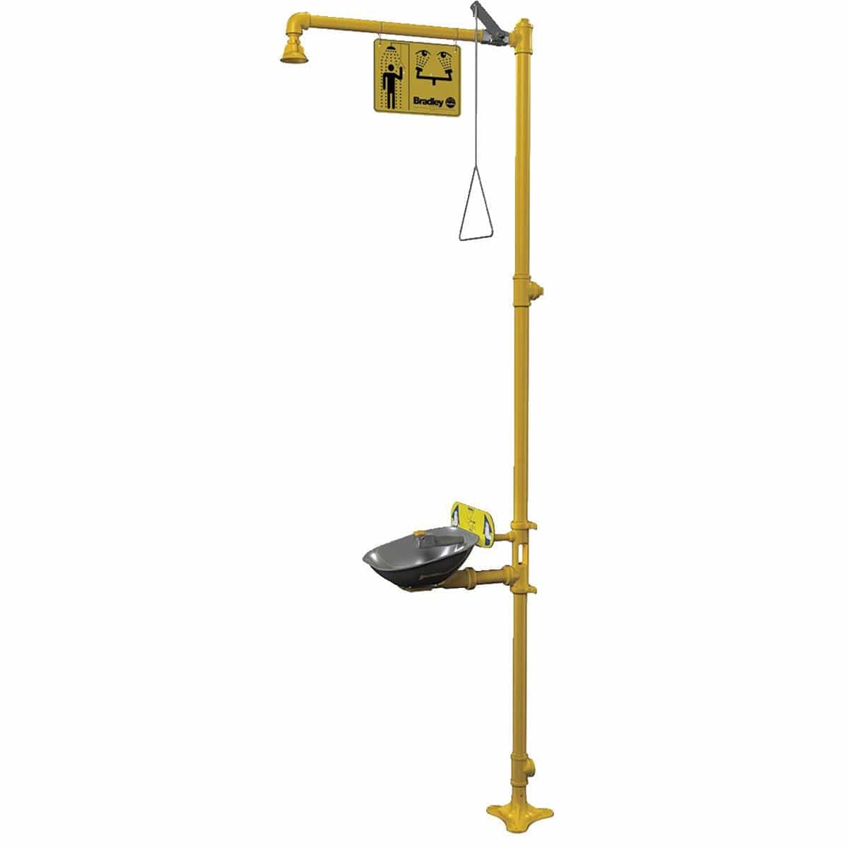 BRADLEY Halo® Combination Eyewash And Drench Shower