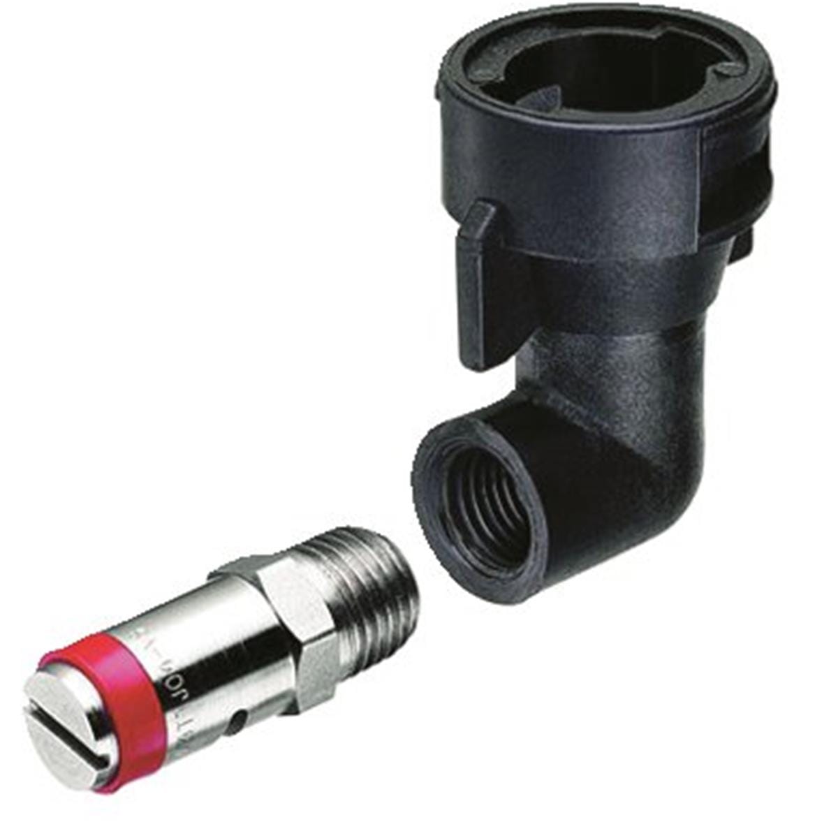 90° Fitting for TurfJet Wide-angle Flat Fan Spray Nozzles QJ4676-90-1/4-NYR