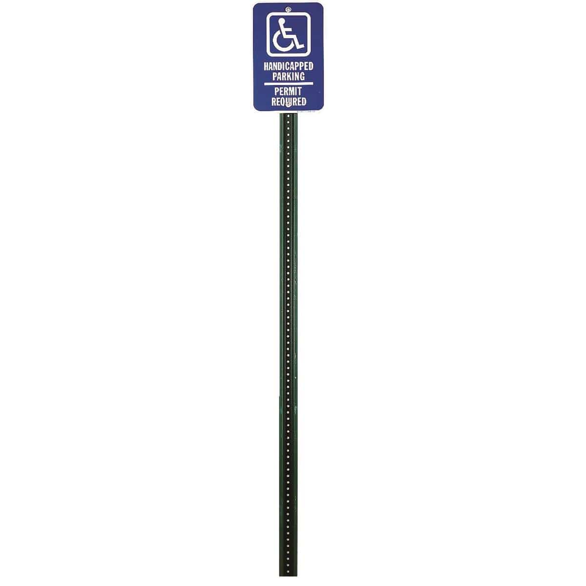 Green U-Channel Sign Posts