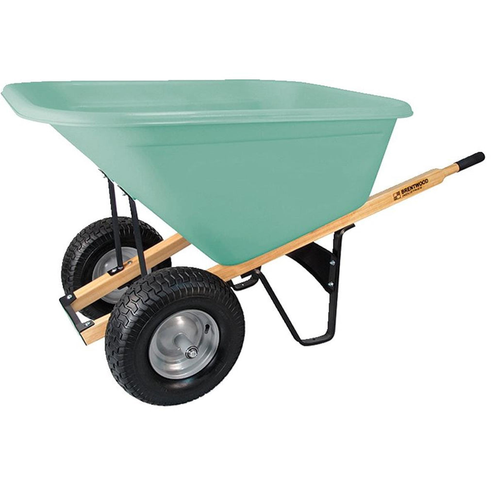 Brentwood 10 cu. ft. Poly Wheelbarrow with Dual Wheels Gemplers