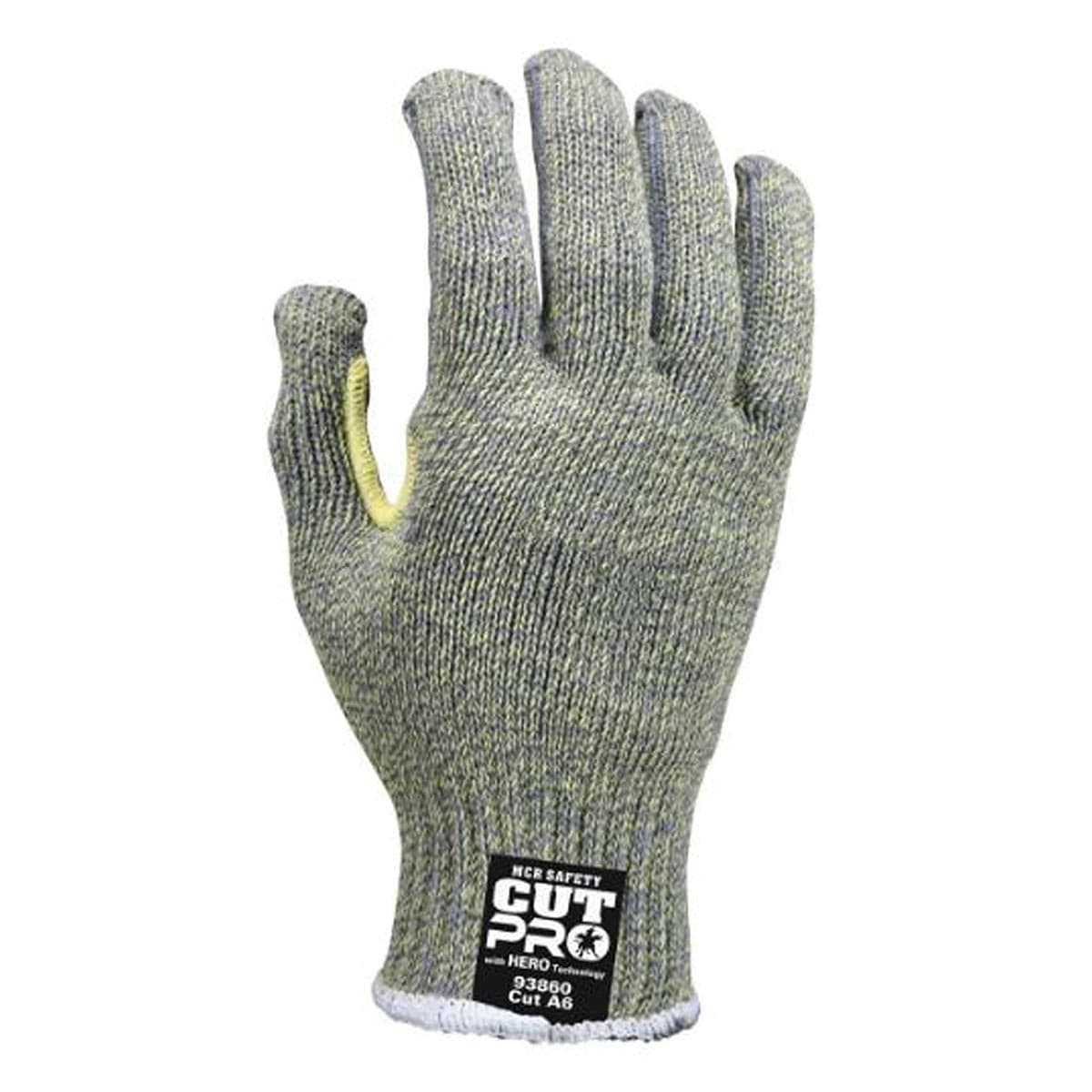MCR Safety 12 Pr Cut Pro Hero 7 Gauge Uncoated Cut Resistant Work Gloves