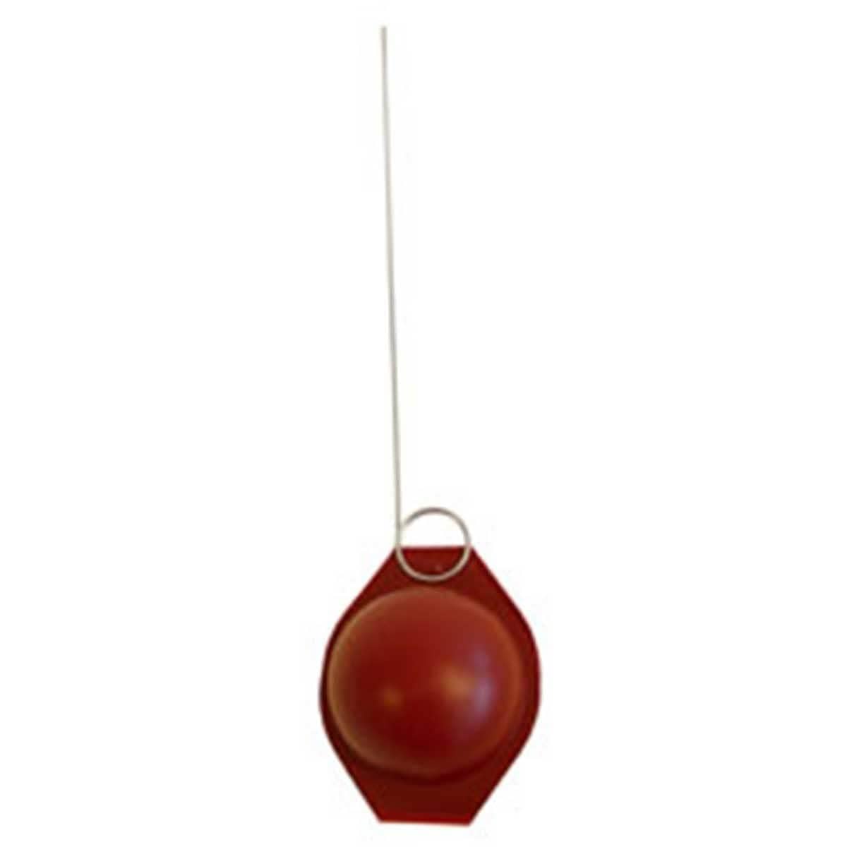 12"L Galvanized Wire Hanger shown with an apple maggot sphere trap