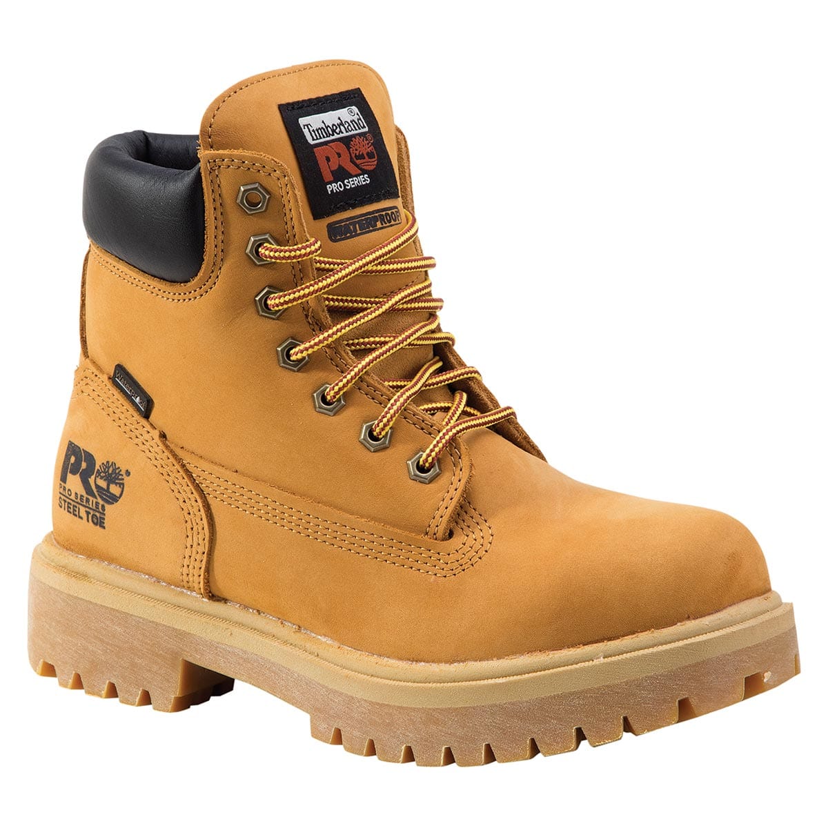 Wheat Timberland PRO Women's Direct Attach 6" Steel Safety Toe Waterproof Boots
