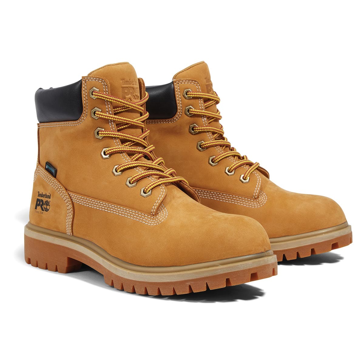 Wheat Timberland PRO Women's Direct Attach 6" Steel Safety Toe Waterproof Boots