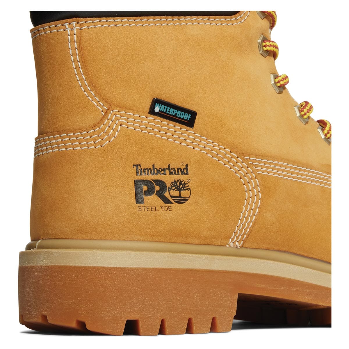 Wheat Timberland PRO Women's Direct Attach 6" Steel Safety Toe Waterproof Boots