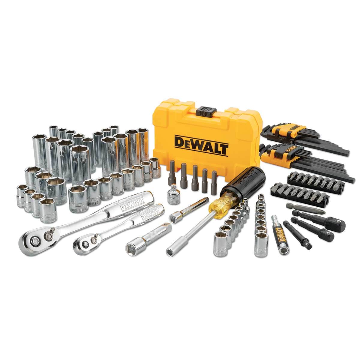 DeWalt Mechanic's Tool Kit, 108 Piece Set, with PTA Case