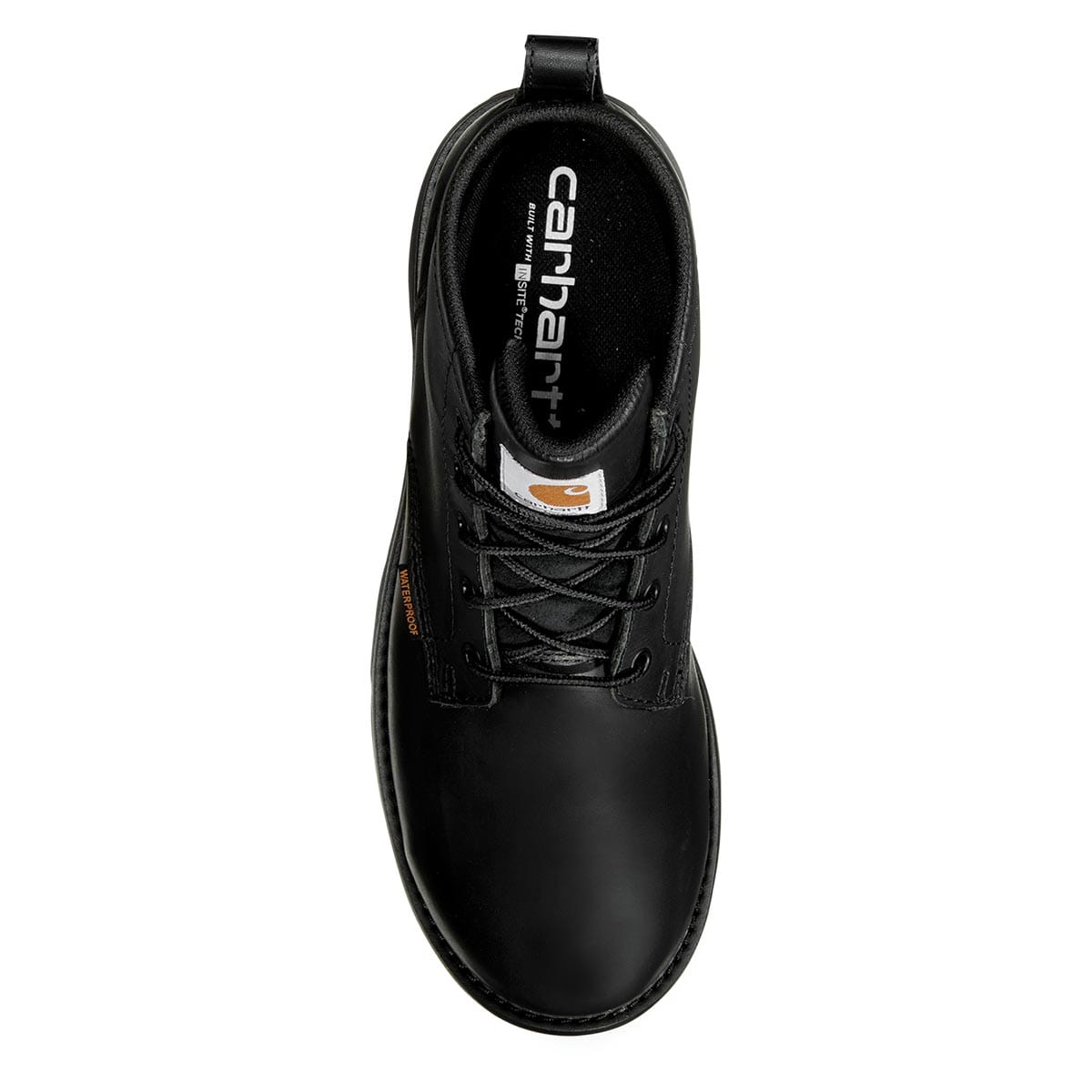 Black Carhartt Millbrook Waterproof 5-inch Steel Toe Wedge Boot-Black