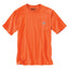 Brite Orange Carhartt K87 Enhanced Visibility Loose Fit Heavyweight Hi-Vis Pocket T-Shirt