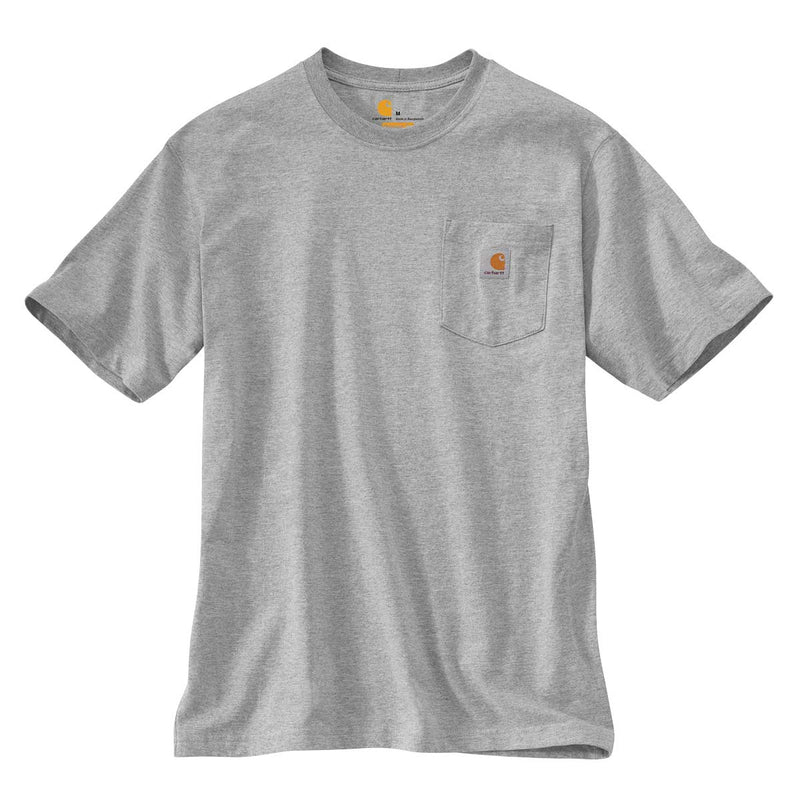 Heather Gray Carhartt K87 Loose Fit Pocket T-Shirt | Sizes S-2XL Reg