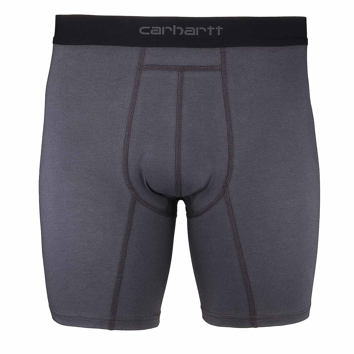 Carhartt 8 Inch Cotton Boxer Brief 2-Pack - S / Shadow