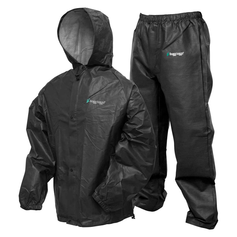 Carbon Black Frogg Toggs Pro Lite Rainsuit