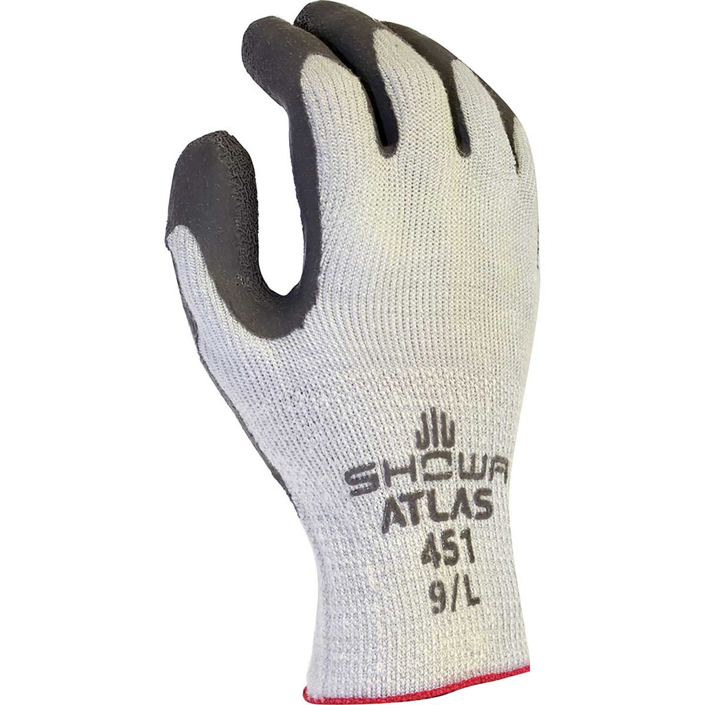 showa handschuhe 451 Showa Coated Gloves,Gray/White,S,PR 451S-07