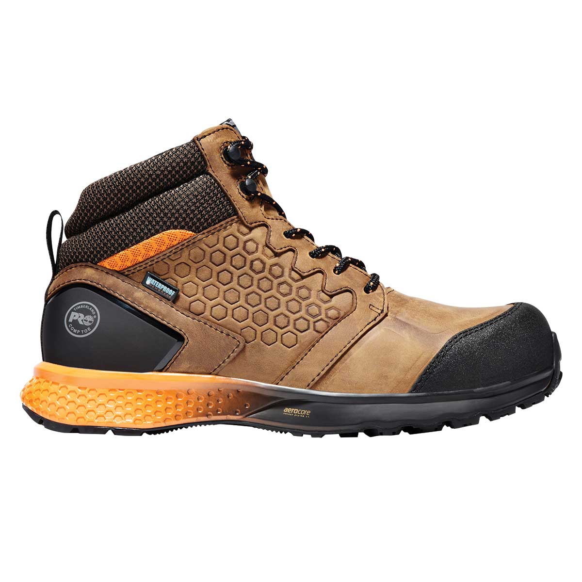 Side view of the Timberland PRO Reaxion Composite Toe Boot