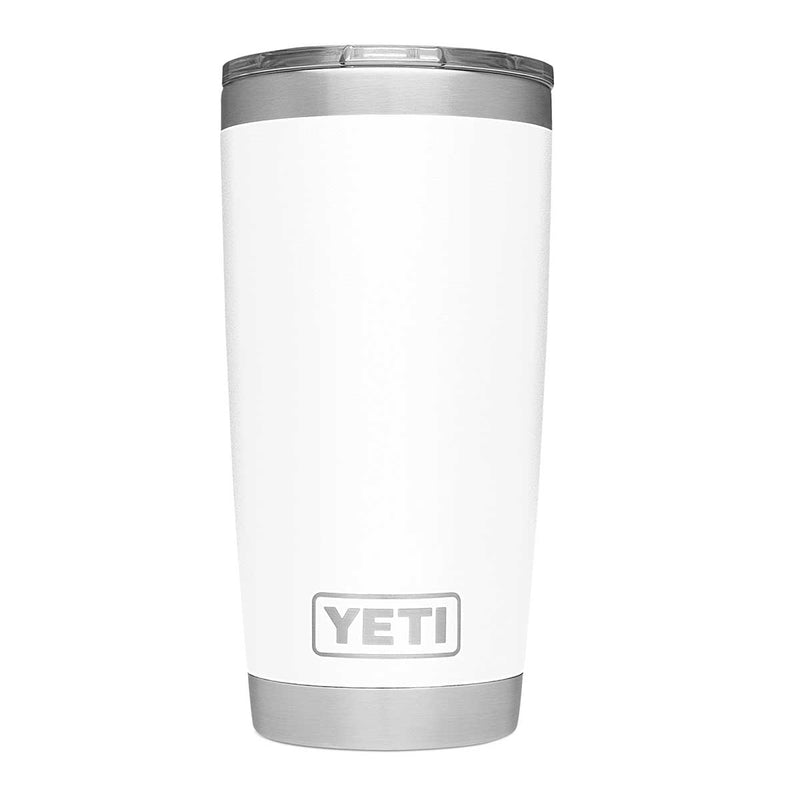 White YETI Rambler 20 oz Tumbler