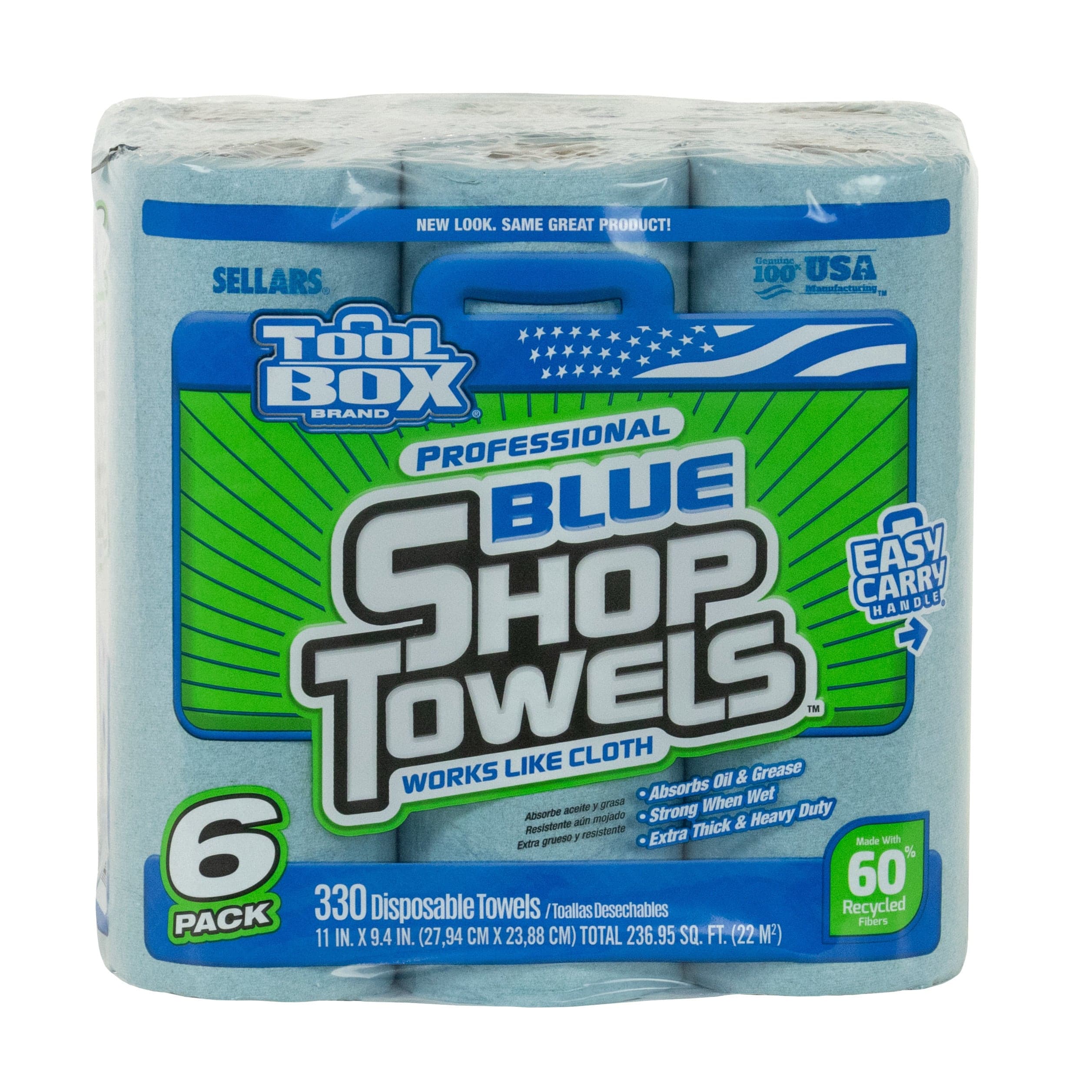 Sellars TOOLBOX Z400 Roll of Blue Shop Towels | Gemplers