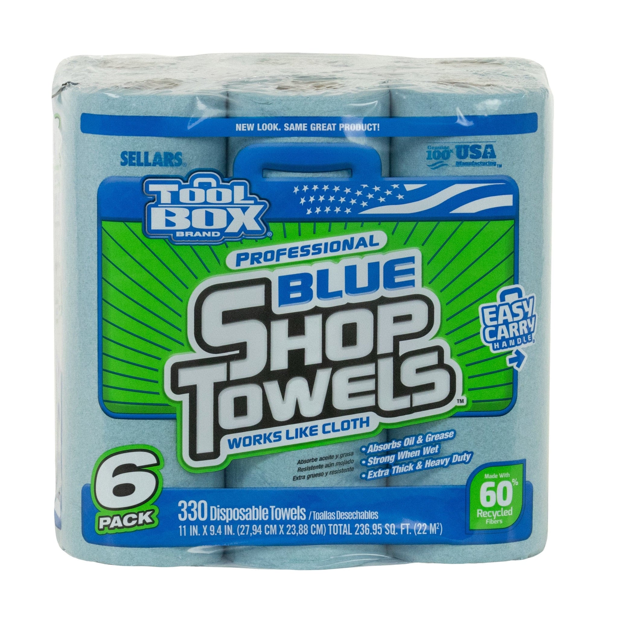 Sellars TOOLBOX Z400 Roll of Blue Shop Towels