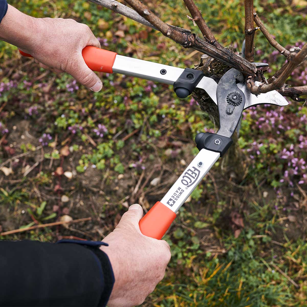 FELCO 211-40 Lopper, Curved Cutting Head, 15.7"