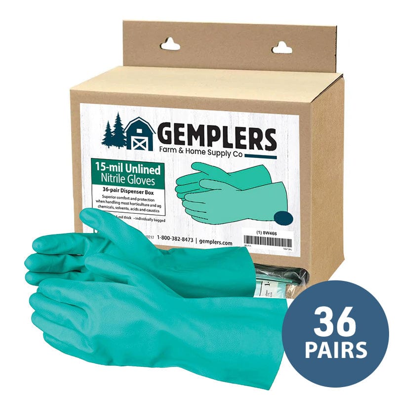 Gemplers Chemical Resistant 15-mil Unlined Nitrile Gloves | 36 Pairs
