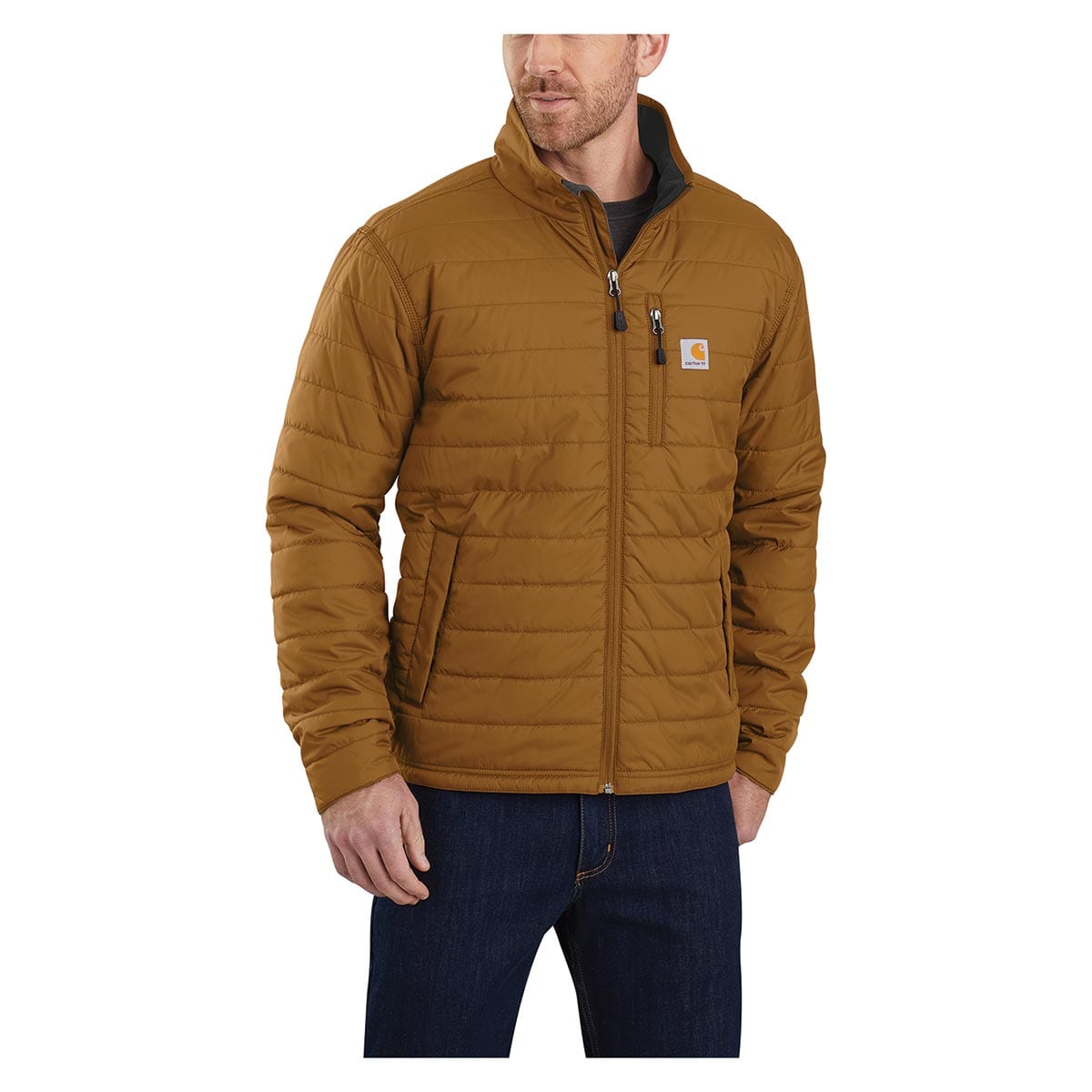 Brown Carhartt Rain Defender Relaxed Fit Lightweight Insulated Jacket
