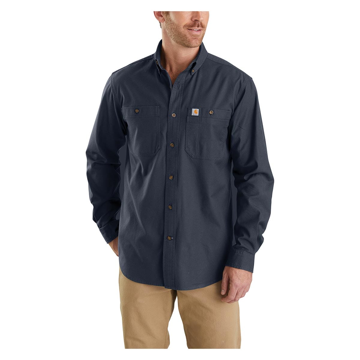 Carhartt Rugged Flex Relaxed Fit Midweight Canvas Long-Sleeve Shirt