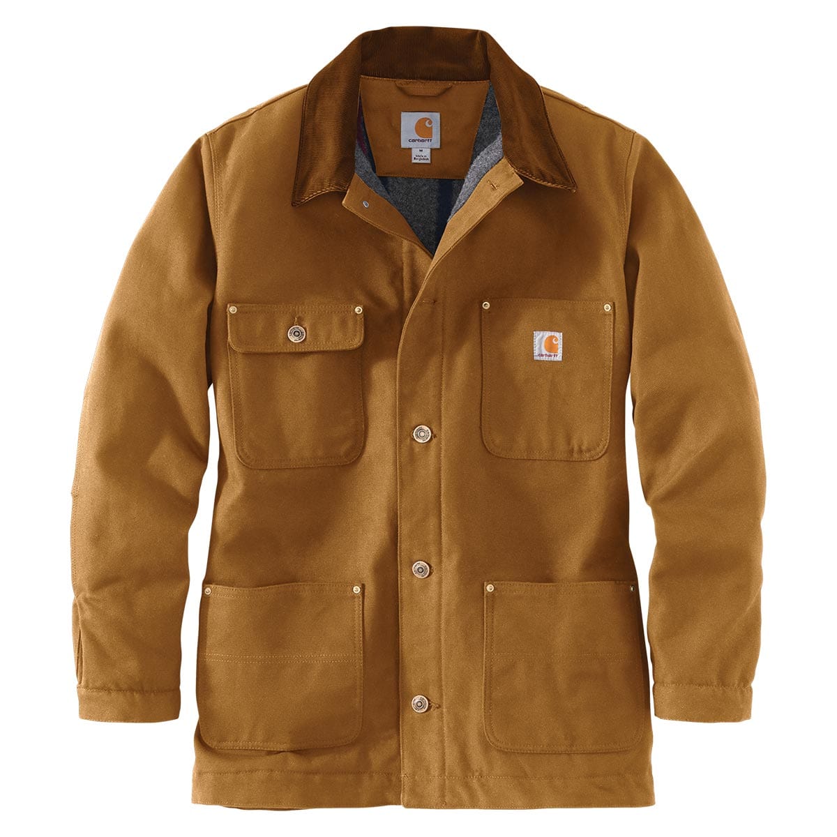 Carhartt Loose Fit Firm Duck Blanket-Lined Chore Coat | Gemplers