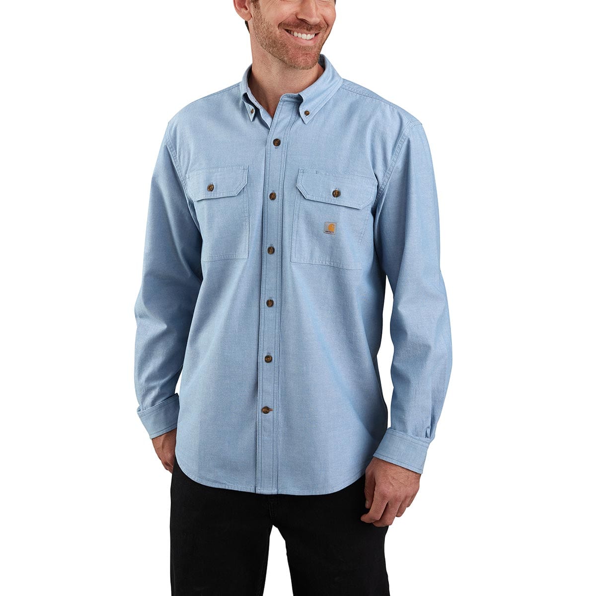 Carhartt Loose Fit Midweight Chambray Long-Sleeve Shirt