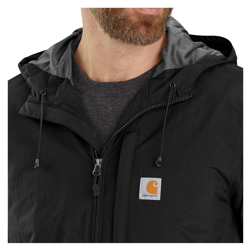 Black Carhartt Rain Defender Relaxed Fit Lightweight Jacket