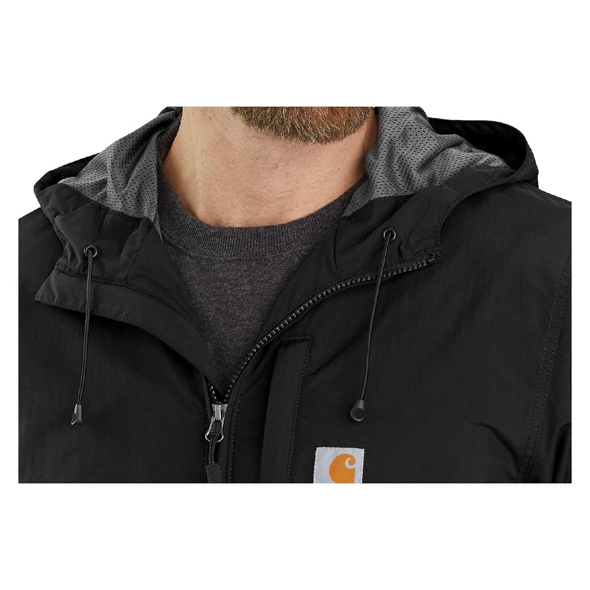 Black Carhartt Rain Defender Relaxed Fit Lightweight Jacket