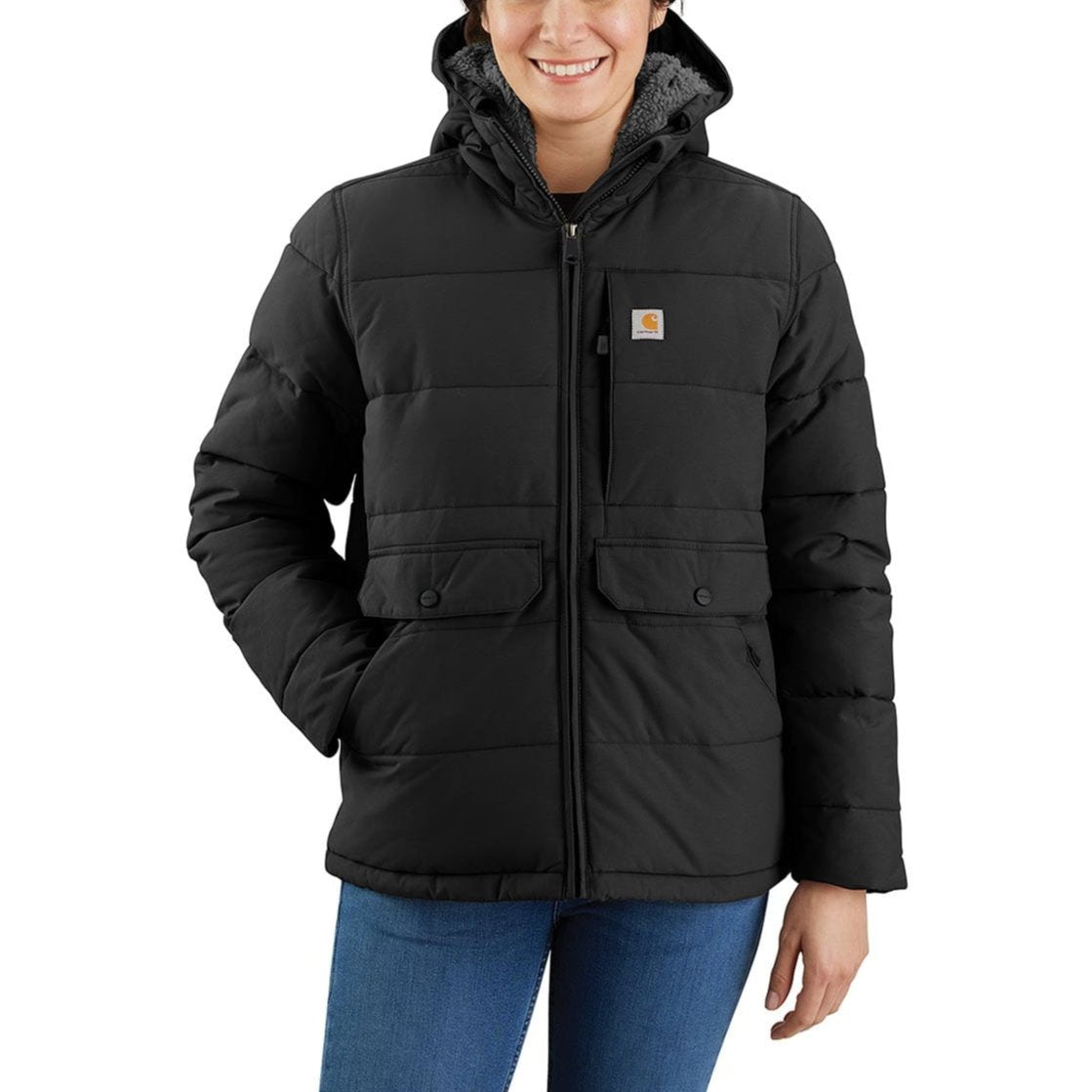 Black Carhartt Women's Montana Relaxed Fit Insulated Jacket