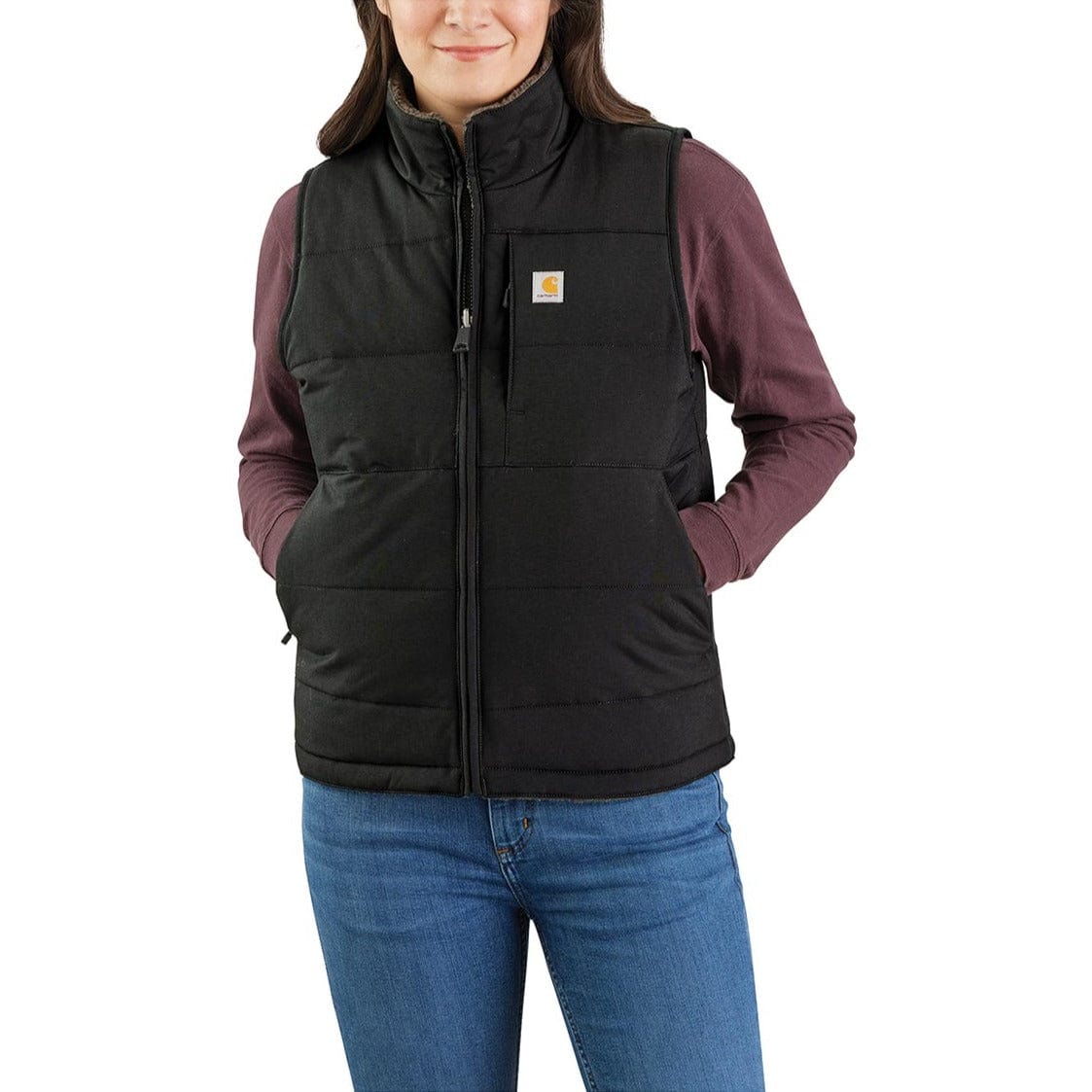 Carhartt women's hooded vest hotsell