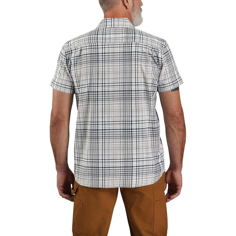 Carhartt Rugged Flex Relaxed Fit Lightweight Short-Sleeve Plaid Shirt