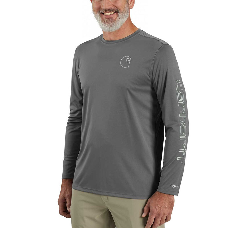 Carhartt Force Sun Defender Lightweight Long-Sleeve Logo Graphic T-Shirt